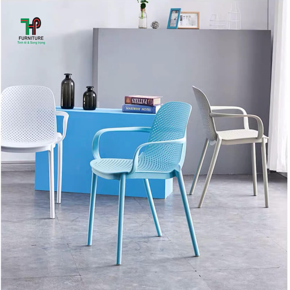 ghế nhựa có tựa lưng